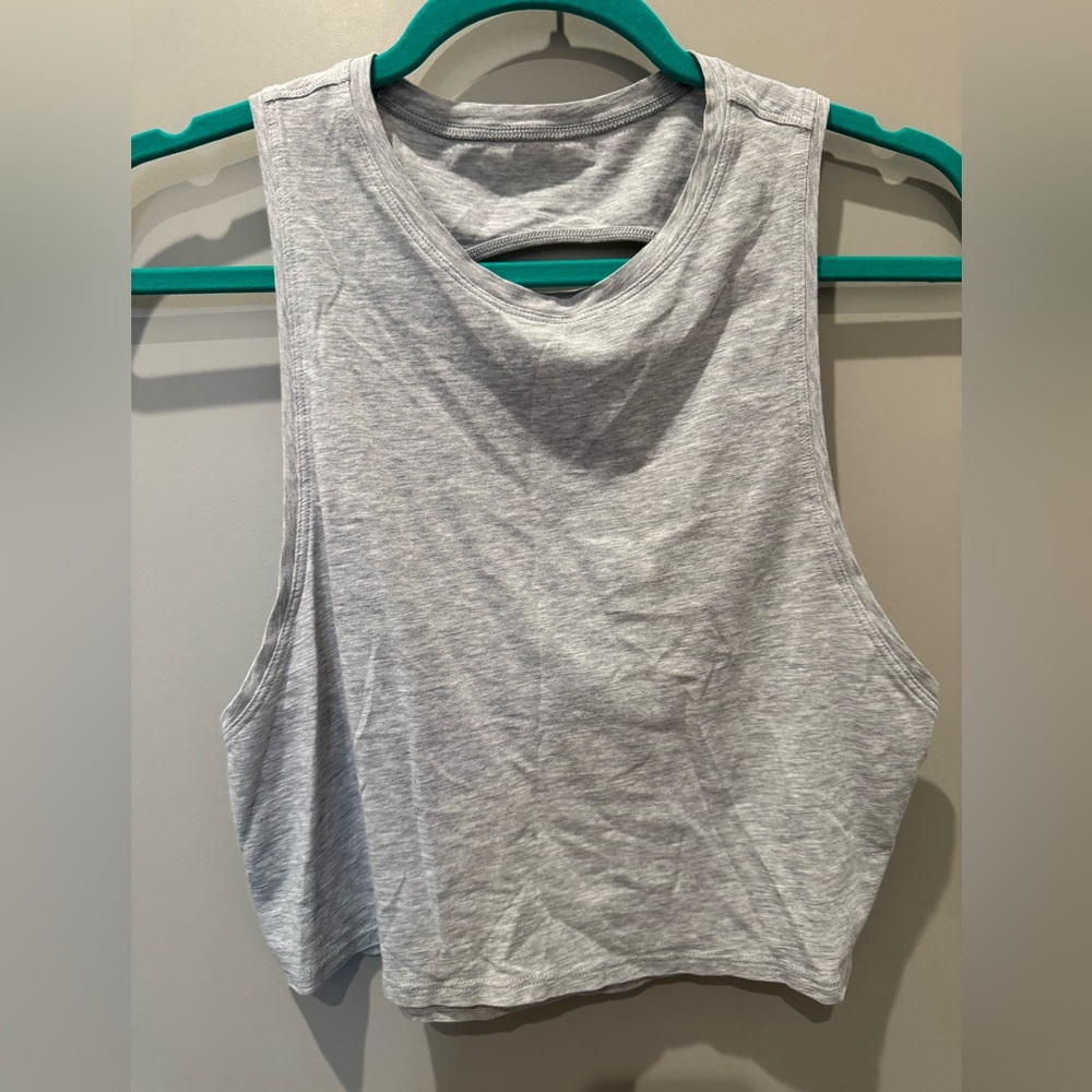 lululemon athletica Light Gray Muscle Tee
